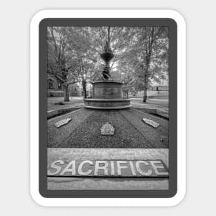 Charlottetown Memorial Fountain Sacrifice Sticker